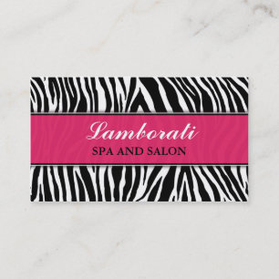 Zebra Print Elegant Moderne Mode Classy Visitekaartje