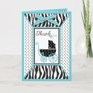 Zebra Print en Baby Carriage Bedankt