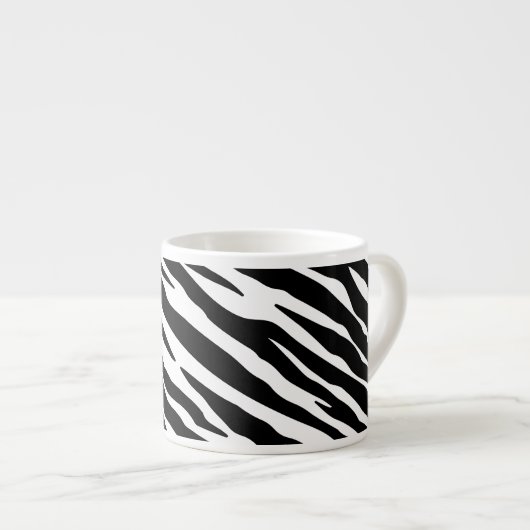 Zebra Print Espresso Mok (Voorkant rechts)