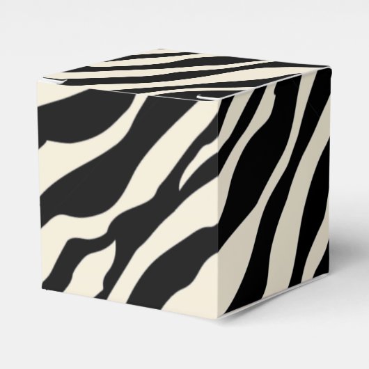 Zebra Print Favor Box Bedankdoosjes (Voorkant Zijde)