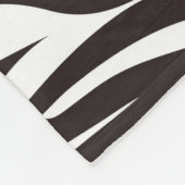 Zebra Print Fleece Blanket (Hoek)