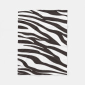 Zebra Print Fleece Blanket (Voorkant)
