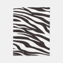 Zebra Print Fleece Blanket