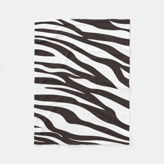 Zebra Print Fleece Blanket Deken (Voorkant)