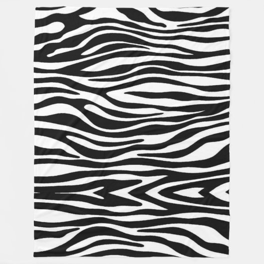 Zebra Print Fleece Deken (Voorkant)