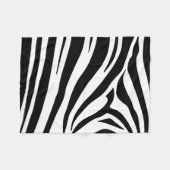  zebra print fleece deken (Voorkant (Horizontaal))