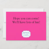 Zebra Print Flip Flop Invitation à la fête d'anniv (Dos)