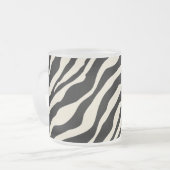 Zebra Print Froed Glass Mug (Devant gauche)