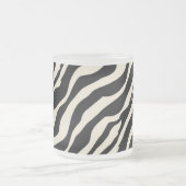 Zebra Print Frosted Glass Mok (Center)