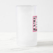 Zebra Print Happy Birthday Beer Mok (Center)