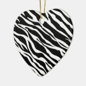 Zebra Print Heart Ornament (Links)
