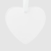 Zebra Print Heart Ornement (dos)