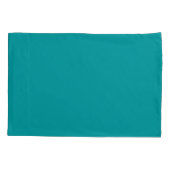 Zebra Print Hecht Blauwgroen wit monogram Kussensloop (Achterkant)