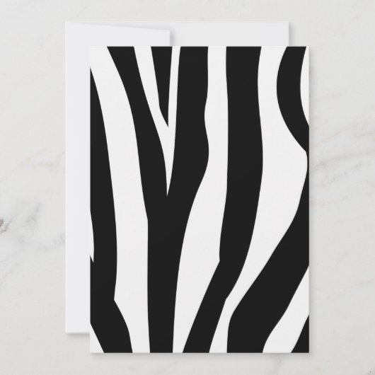 Zebra Print Invitations (Devant)