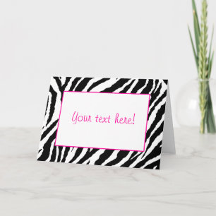 Zebra Print Kaart