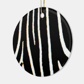 Zebra Print Keramisch Ornament (Links)