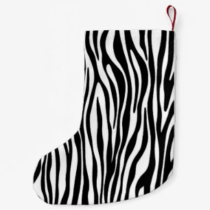 Zebra Print Kleine Kerstsok