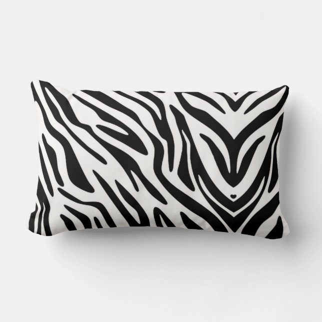 ZEBRA-PRINT KUSSENLOSLAAK KUSSEN (Voorkant)