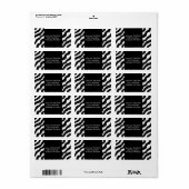 Zebra Print Labels (Full Sheet)