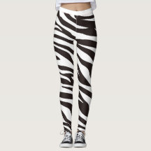 Zebra Print Leggings