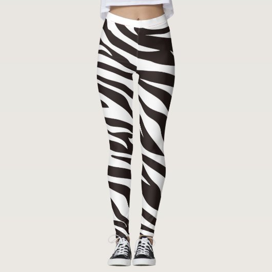 Zebra Print Leggings (Voorkant)