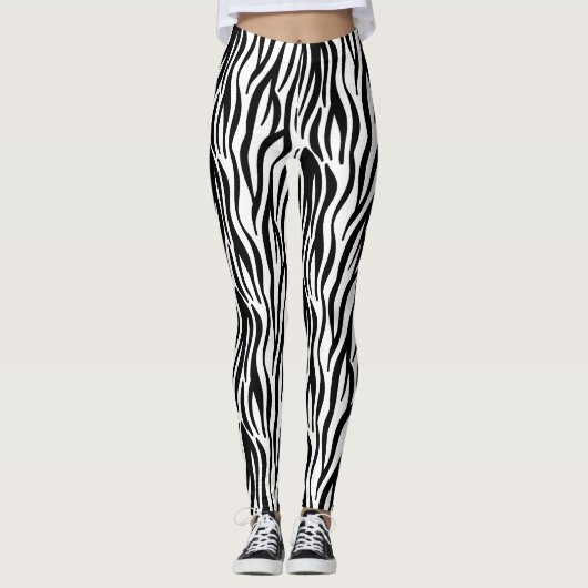 Zebra Print Leggings (Voorkant)