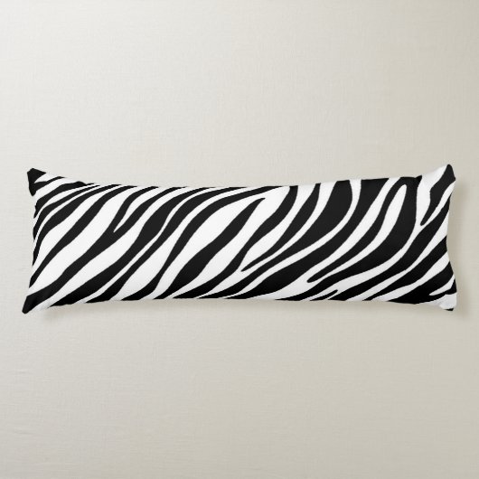 Zebra Print Lichaamskussen (Voorkant)