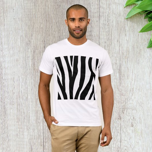 Zebra Print Mannen T-shirt