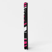 Zebra Print Mix Fuchsia iPhone 5 Coque (Dos/Gauche)
