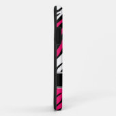 Zebra Print Mix Fuchsia iPhone 5 Coque (Dos/Droite)