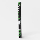Zebra Print Mix Green iPhone 5 Coque (Dos/Gauche)