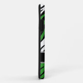 Zebra Print Mix Green iPhone 5 Coque (Dos/Droite)