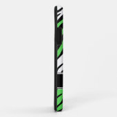 Zebra Print Mix Lime Green iPhone 5 Coque (Dos/Droite)