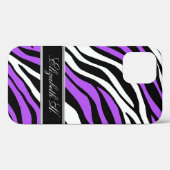 Zebra Print Mix Paars Case-Mate iPhone Case (Achterkant (horizontaal))