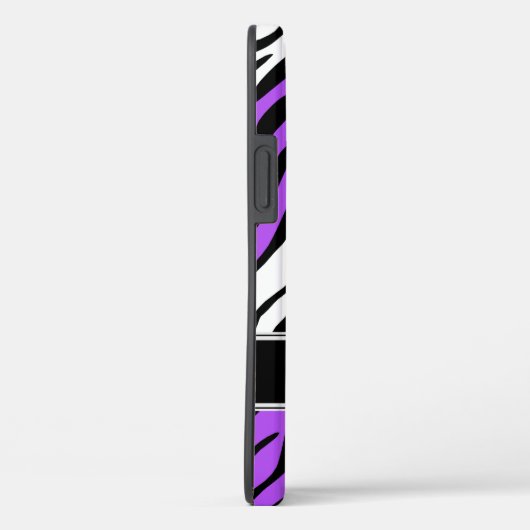 Zebra Print Mix Paars Case-Mate iPhone Case (Achterkant / Rechts)