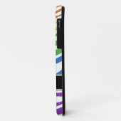 Zebra Print Mix Rainbow iPhone 5 Coque (Dos/Gauche)