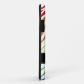 Zebra Print Mix Rainbow iPhone 5 Coque (Dos/Droite)