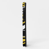 Zebra Print Mix Yellow iPhone 5 Coque (Dos/Gauche)