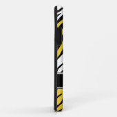 Zebra Print Mix Yellow iPhone 5 Coque (Dos/Droite)
