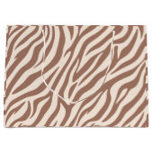 Zebra Print-Mocha Mousse Groot Cadeauzakje (Voorkant)