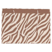 Zebra Print-Mocha Mousse Groot Cadeauzakje (Achterkant)