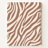 Zebra Print-Mocha Mousse- Notitieboek (Achterkant)