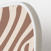 Zebra Print-Mocha Mousse Pickleball Paddle (Links Detail)
