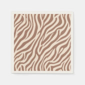 Zebra Print-Mocha Mousse Servet (Voorkant)