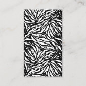 Zebra Print Modern Visitekaartje (Achterkant)