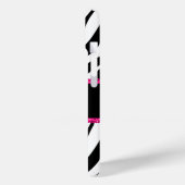 Zebra Print Monogram Naam Case-Mate iPhone Case (Achterkant / Links)