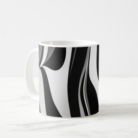 Zebra Print Motif Mug (Devant gauche)