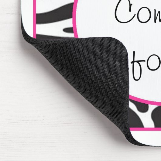 Zebra Print Mousepad Muismat (Hoek)