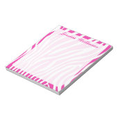 Zebra Print Notitieblok (Gedraaid)