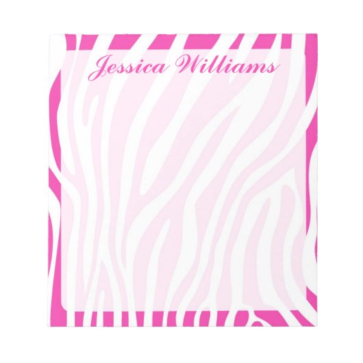 Zebra Print Notitieblok (Voorkant)